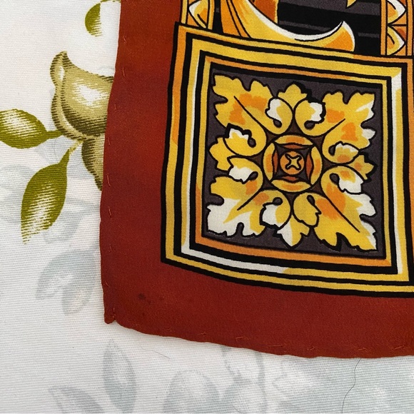 Fendi Brown Silk Scarf - Picture 9 of 9